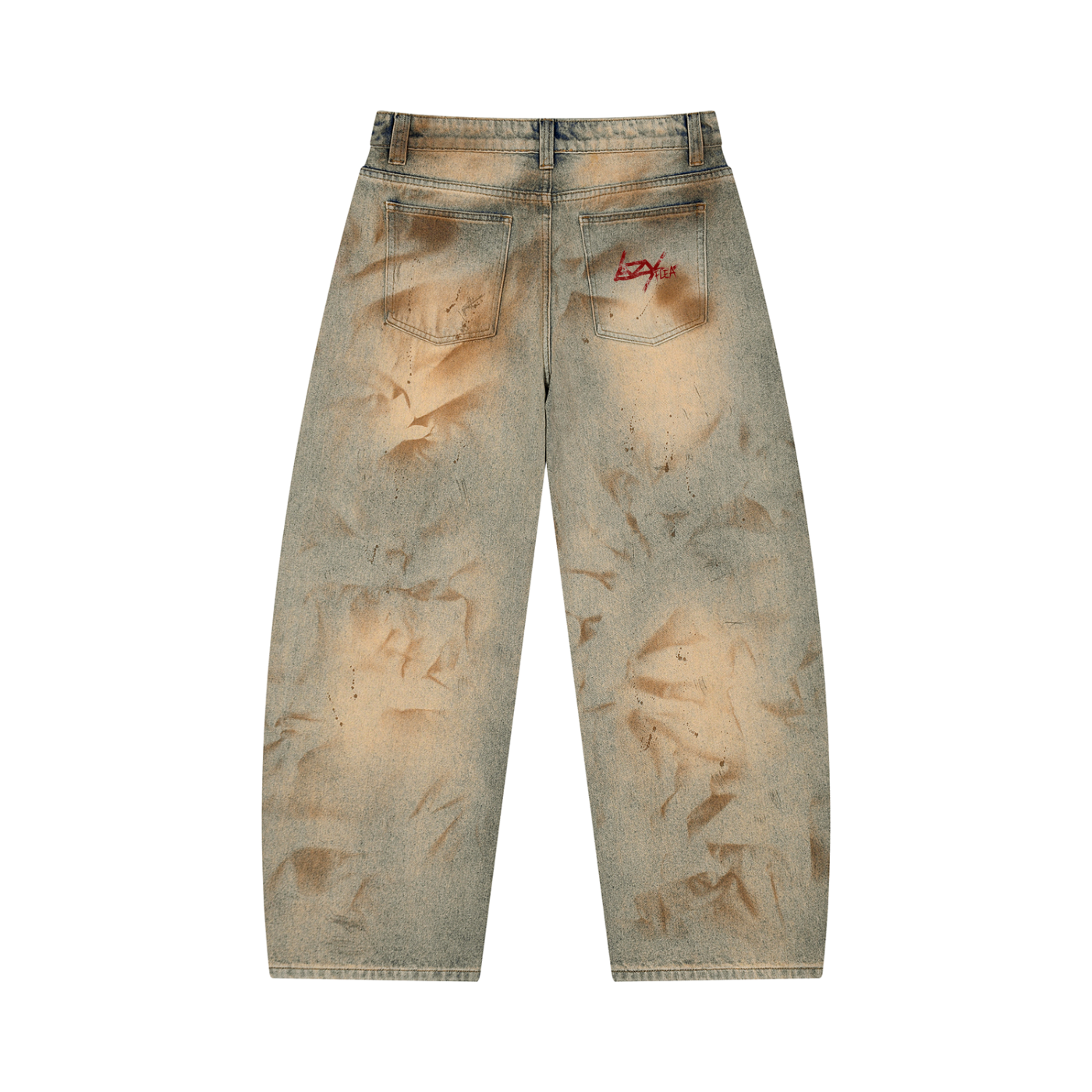 INFESTED — Vintage Wash Barrel Leg Jeans