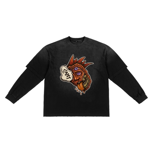 "I CANT" Sunfade Hand-Frayed T-Shirt